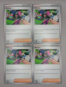 Pokemon - 4X Atticus 077/091 - Play Set - Paldean Fates - NM/M - Picture 1 of 1
