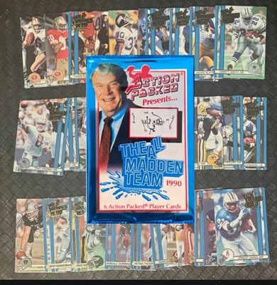 1990 Action Packed All-Madden NFL FOOTBALL Cards Complete Your Set U Pick - Image 1 of 3