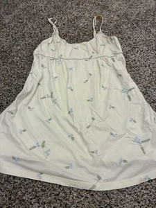 VTG Victoria's Secret Country Babydoll Nightgown Medium Yellow Mini Floral - Picture 1 of 7