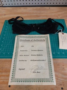 Emma Roberts Scream Queens Black Bra from Wardrobe Liquidation - Picture 1 of 8