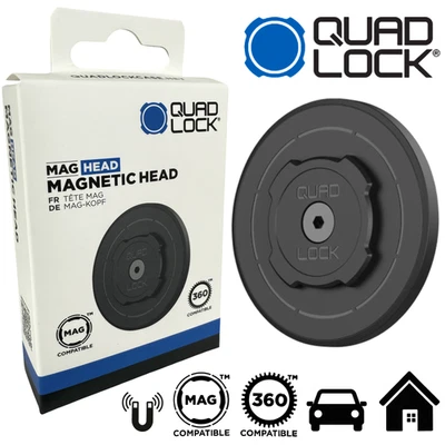 QUAD LOCK MAG Head für Auto, Handy Smarthone Halter Schreibtisch 360 Halteplatte - Bild 1 von 4