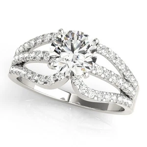 Best Offer! 2Ct DE/VS Lab Grown Round Cut Diamond Engagement Ring 18K White Gold - Picture 1 of 29