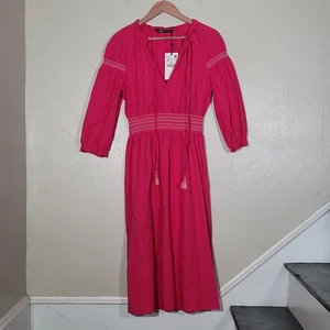 Zara Kleid Rosa Mittellang - Bild 1 von 5
