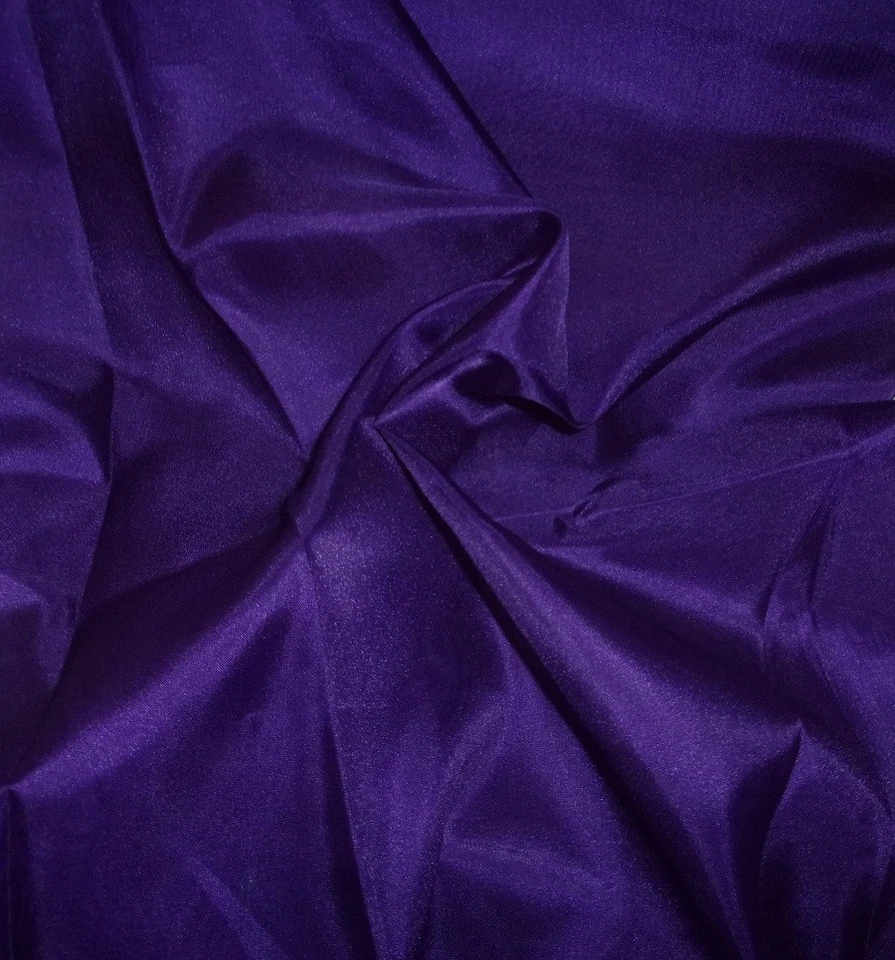 "Organza de poliéster transparente púrpura de 1 yarda x 44"" de ancho" Foto 1 de 1