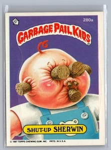 1987 Series 7 GPK Garbage Pail Kids Sticker OS7 Shut-Up SHERWIN #280a – Sticker - Picture 1 of 5