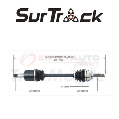 SurTrack CV Axle Shaft for 1987-1989 Mercury Tracer 1.6L L4 - Constant ww Foto 1 de 4