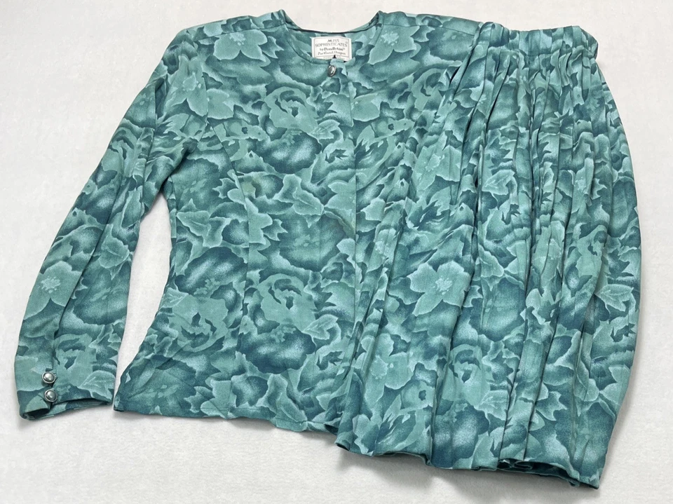 Conjunto de falda plisada floral verde Miss Sophisticates By Pendleton de colección para mujer’s 8 Foto 1 de 4
