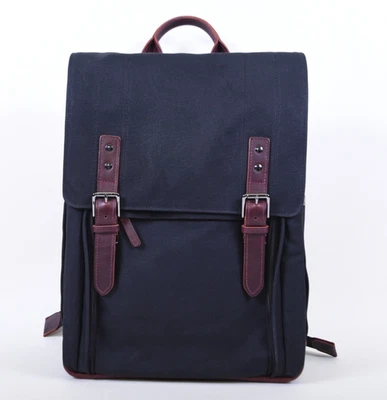 ONA The Camps Bay Waxed Canvas Camera Backpack-Black-New-Free ONA Kyoto Wrislet - Image 1 of 4