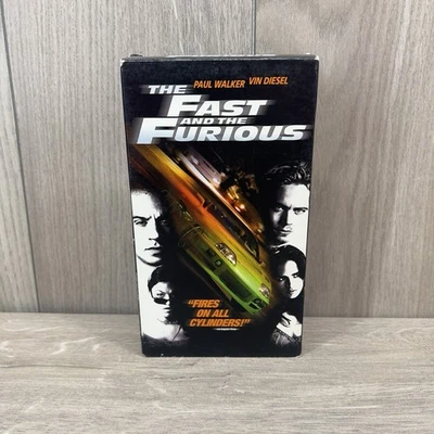 The Fast and the Furious VHS 2001 Original Version  Hollywood Video Rental - Image 1 of 4