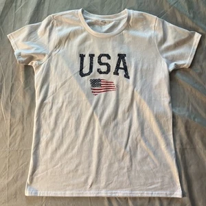 USA T-shirt Great For 4th Of July XL White - Picture 1 of 10