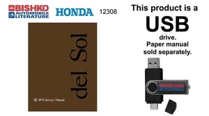 1993 Honda Civic Del Sol Shop Service Repair Manual USB - Bild 1 von 3