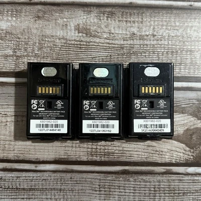 批量 3 件 Xbox 360 控制器 可充电电池 未测试 — 第 1/2 张图片