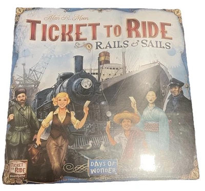 Ticket to Ride: Rails and Sails Board Game - Days Of Wonder - Sealed- Damage - Image 1 of 4