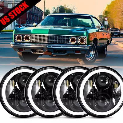 4 PIEZAS 5 3/4 5.75" LED Faros DRL Para Chevy El Camino Impala Caprice Bel Air Foto 1 de 4