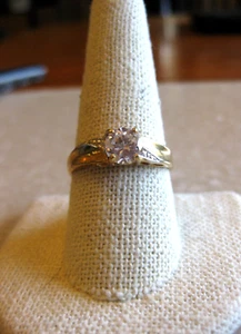 Neu mit Etikett LINDENWOLD Ring / Größe 10 / 14K HGE schweres Gold Galvanoplatte - Bild 1 von 8