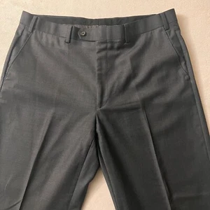 Lauren Ralph Lauren Herren Anzughose Grau 100% Wolle Größe 36W X 34L - Bild 1 von 15