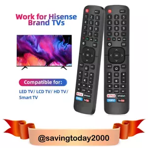 New Remote for HIsense Sharp TV 40K368AW 50H6SG 55H65G 55H6SG 55H7G ERF6B11 - Picture 1 of 4