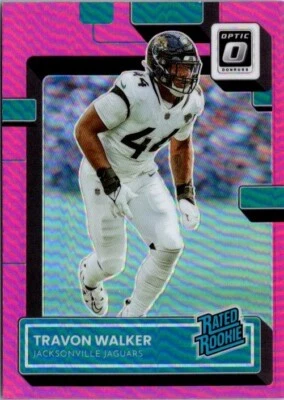 2022 Optic Pink Travon Walker Rated Rookie Card RC Pink Holo #225 Jaguars UGA - Image 1 of 2