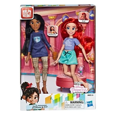 Disney Princesa Ralph Rompe la Película de Internet, Muñecas Ariel y Pocahontas NUEVO Foto 1 de 2