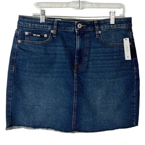 DKNY Jeans Womens 17 inch Mid Rise Denim Skirt Size 10