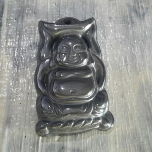 Colgante Buda de hematita no magnético, grado A negro, 29x16x7 mm, 2 piezas, envío gratuito - Imagen 1 de 4