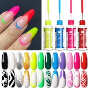 DIY Nail Art Gel Nail Polish Liner Gel Drawing Painting Gel UV Gel Manicure Tool - Picture 1 of 103