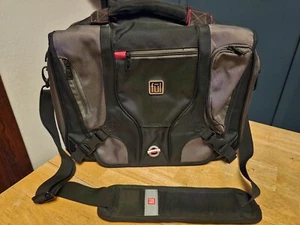 Full Pendler Laptop Kuriertasche Computertasche schwarz Polyester NiCE - Bild 1 von 10