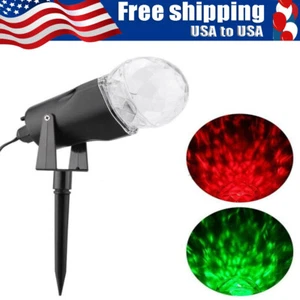 Christmas Lights Projector LED Laser Spotlight Waterproof Outdoor Red and Green - Picture 1 of 5