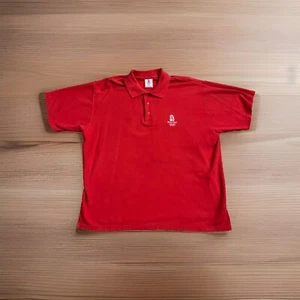 2008 Beijing China Olympics Red Polo Shirt Official Mens Size 190/108A 3XL - Picture 1 of 11