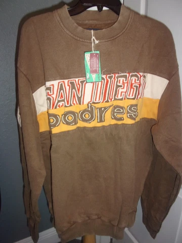 San Diego Padres Retro Throwback Baseball Sweatshirt NEW XXL Cover