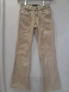 Old Navy Girl Size 10 Slim Tan Corduroy Pants With Back Pocket Bling, Adjustable - Picture 1 of 7