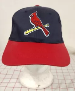 St. Louis Cardinals MLB Cap Mütze blau rot verstellbar Redbird am Baseballschläger - Bild 1 von 7