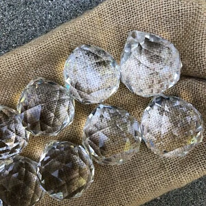 Araña Cristal Prisma Colgantes Bolas Facetadas Decoración 1.5" Transparente Prismas Luz - Imagen 1 de 14