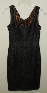 Dolce&Gabbana Size 38(US 8) Wool Sleeveless Dress With Animal Print Interior - Picture 1 of 6