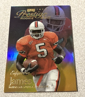 1999 Playoff Prestige Rookie SSD Spectrum Gold #B164 Edgerrin James Colts /500 - Image 1 of 2