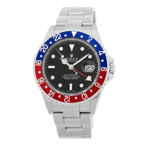 ROLEX Stainless Steel GMT Master II Pepsi 40mm 16710 2004  Warranty Box MINTY - Picture 1 of 4