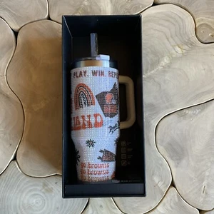 Vaso de acero inoxidable Cleveland Browns NFL estrás bling colosal 46 oz - Imagen 1 de 6