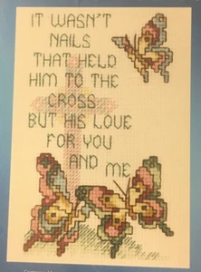 His Love Counted Cross Stitch Kit Designs for the Needle Butterflies NOS ©2006 - Picture 1 of 5