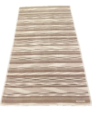 Authentic MISSONI Milano BEACH TOWEL VELOUR 100% COTTON Iconic LOGO 40x70"  New - Image 1 of 4