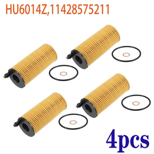 (Set of 4) HU 6014 Z Oil Filter Kit for BMW X3(F25) 18d/20dX 2.0L 2014