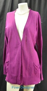 ANTHROPOLOGIE MOTH long SWEATER CARDIGAN x fine knit top Cardigan womens M NEW - Picture 1 of 6