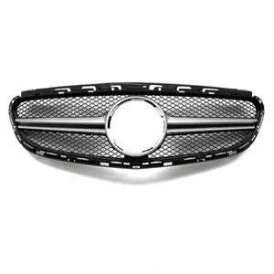 For Mercedes Benz E-Class W212 2014-2016 Chrome&Black Front Bumper Grille Grill - Picture 1 of 11