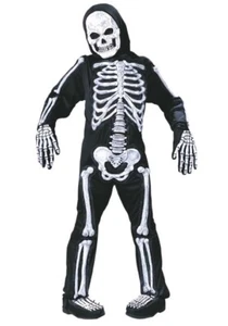 NEW Totally Skele-Bones - 3D Skeleton Child's Costume - Fun World Sz M 8-10 - Picture 1 of 1