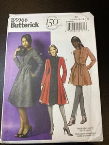 Butterick B5956 Coat Sewing Pattern Size 8-16 Uncut - Picture 1 of 2