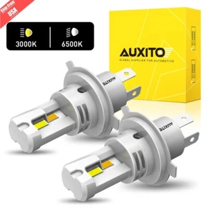H4 9003 LED conversión faros bombillas haz alto-bajo 3000K / 6000K doble color 2x - Imagen 1 de 18