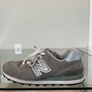 New Balance Women’s 574 Encap Gray Suede Running Shoes Sz 9 Sneaker W574GS GUC - Picture 1 of 12