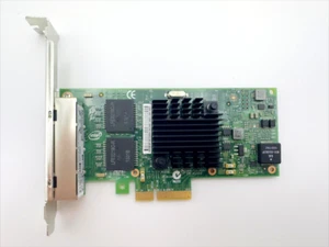 PCIe x4 Ethernet Adapter NIC Network Quad Ports Card Compatible with I350-T4V2 - Picture 1 of 7