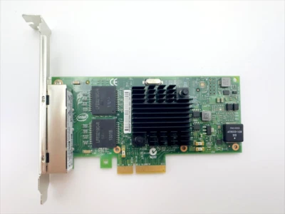 PCIe x4 Ethernet Adapter NIC Network Quad Ports Card  Compatible with I350-T4V2 - Image 1 of 4