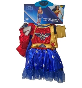 Modern Hero DC Comics Toddler Wonder Woman Costume 3T-4T,- Halloween Costume - Picture 1 of 2