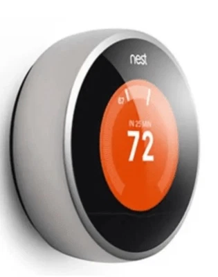 Termostato Programable Nest 2da Generación Aprendizaje Plateado Foto 1 de 4